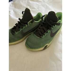 Nike Kobe X 10 Vino - 705317-333 Boys Kids Green Size 6.5y - Womens 8 EUC‎